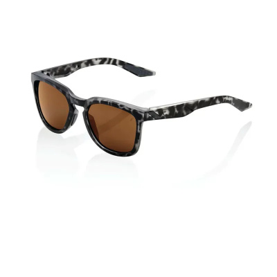 100% Hudson Glasses  Lens In Black Havana/Bronze
