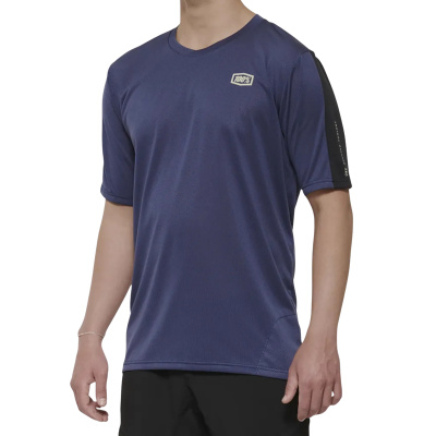 100% 100 Ridecamp Short Sleeve Jersey Indigo