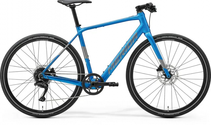 2023 Merida eSpeeder 200 Electric Road Bike - Blue/Silver