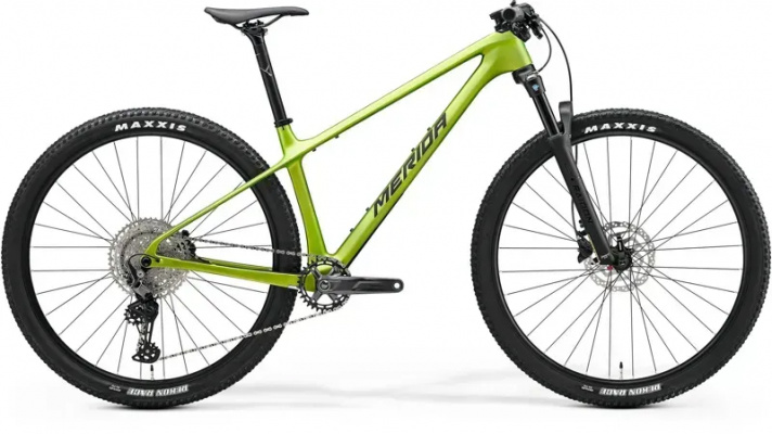 2024 Merida Big Nine 3000 XC E-Mountain Bike - Matt Green/Black/Silver
