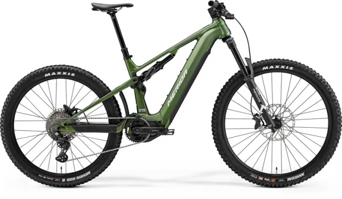 2024 Merida eOne-Sixty 675 Electric Mountain Bike - Green / White