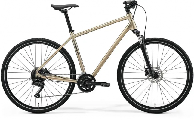 2025 Merida Crossway 100 Hybrid Bike - High Cream/Grey