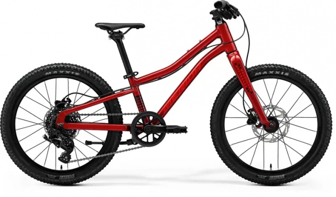 2025 Merida Matts J.20+ Kids Bike - Dark Strawberry/Race Red/Black