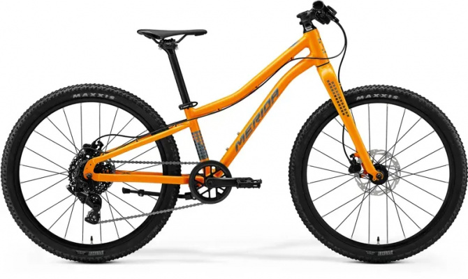 2025 Merida Matts J.24+ Kids Bike - Silk Orange/Steel Blue/Grey