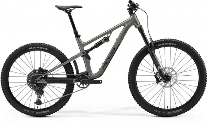 2025 Merida One-Forty 400 Mountain Bike - Warm Slate Grey/Golden Black