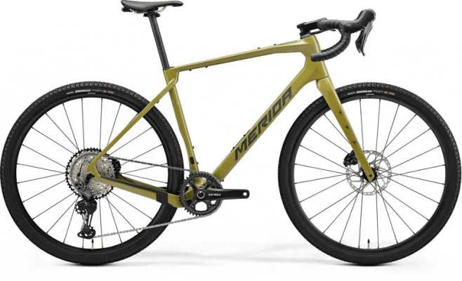 2025 Merida Silex 7000 Gravel Bike - Low Key Green/Gunmetal Grey