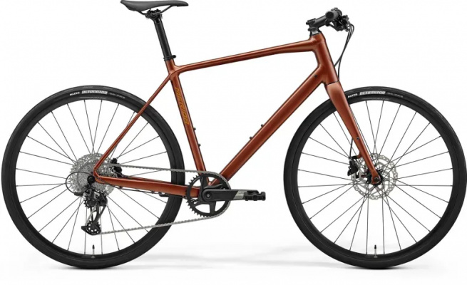 2025 Merida Speeder 500 Road Bike - Silk Glamour Rust Brown
