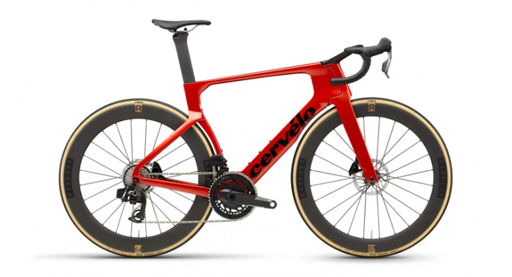 2026 Cervelo S5 Force AXS Aero Road Bike - Carnelian Red