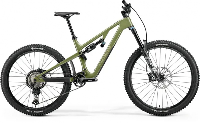 2026 Merida One-Sixty 7000 Mountain Bike - Anaconda Green / Cream
