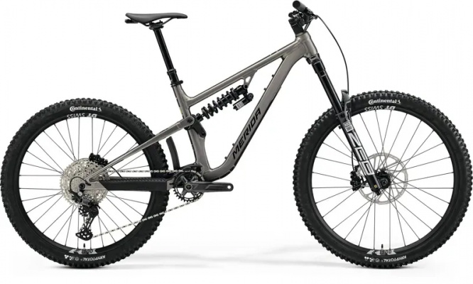 2026 Merida One-Sixty FR 800 Mountain Bike - Warm Slate Grey/Black