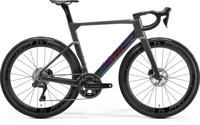 2026 Merida Reacto 9000 Road Bike - Cool Grey/Purple