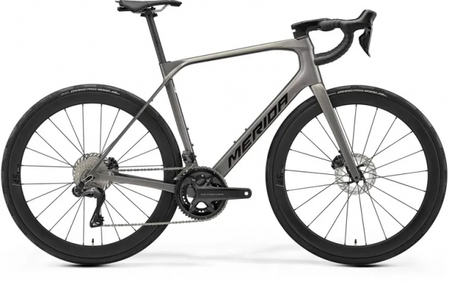 2026 Merida Scultura Endurance 8000 Road Bike - Warm Slate Grey/Black