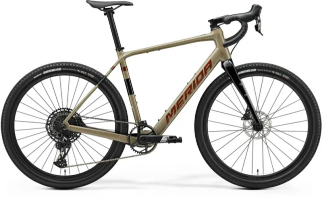 2026 Merida eSilex+ 600 E-Gravel Bike - Oak Bork/Bronze