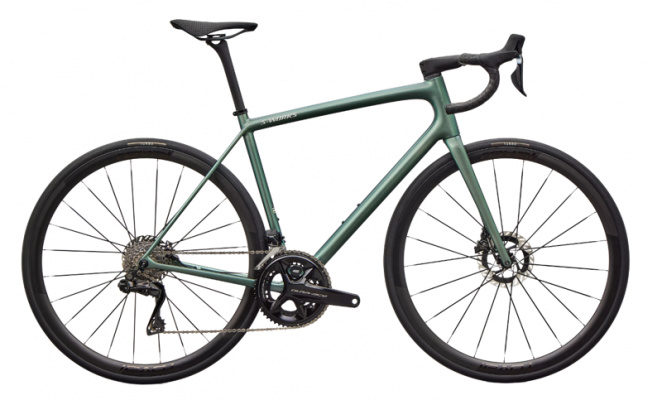 2026 Specialized S-Works Aethos 2 Shimano Dura-Ace Di2 Road Bike - Premium Fjord Metallic