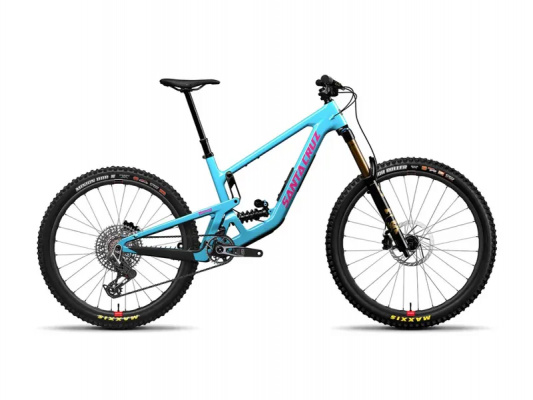 2027 Santa Cruz Nomad 7 Carbon CC - XO AXS RSV Coil - Gloss Aqua Magenta