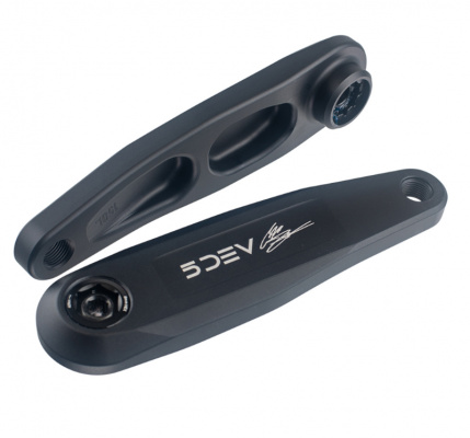5Dev Cam Zink eBike Crank Arms - Bosch/TQ/Avinox/Gen 4 Levo Black 150mm