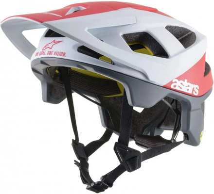 Alpinestars Vector Tech Polar helmet white/red matt SMALL