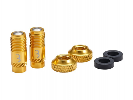 BBB CoreCaps Valve Caps 2pcs BTI- 165 Gold