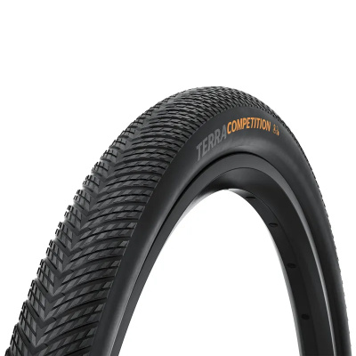 Continental Terra Competition Trail Grip Foldable Tyre 2026: BLACK/BLACK 700x