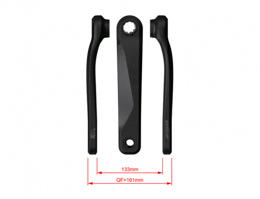FSA Ebike Chainset CK-220 19.0mm Black isis 19.0mm 1
