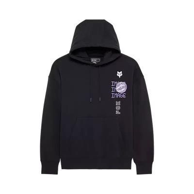 Fox Clothing Fox Image Phantom Oversized Pullover Hoodie - Black
