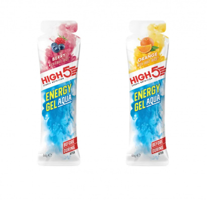 High5 Energy Gel Aqua Single Gels 66g - Various Flavours