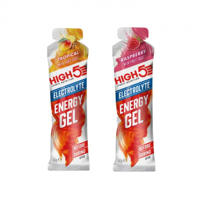 High5 Energy Gel Electrolyte Single Gels 60g - Various Flavours