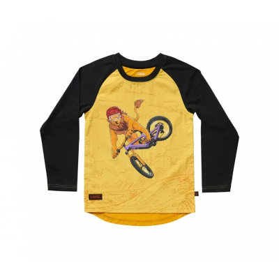Kids Ride Shotgun Lion Windproof Kids Jersey