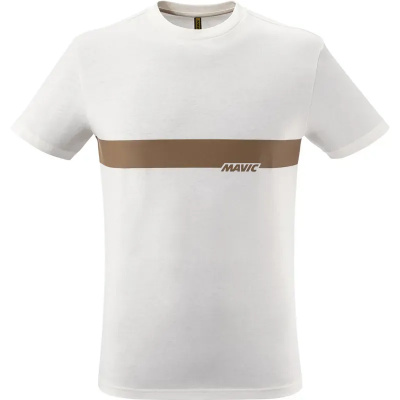 Mavic Corporate Stripe Logo T- Shirt White