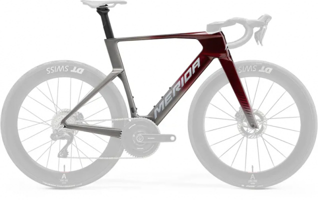 Merida Reacto One Road Frameset - Red/Grey