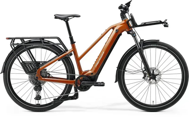 Merida Women eFloat HD L 700 EQ Electric Road Bike - Fall Leaf Brown / Grey