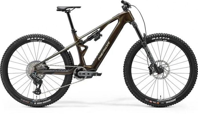 Merida eOne-Sixty SL 8000 Electric Mountain Bike - Glossy Guarded Gold