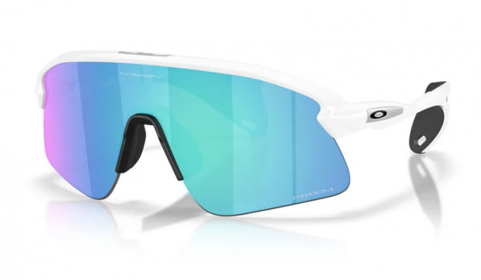 Oakley Stunt Devil Sunglasses - Matte White / Prizm sapphire