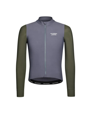 Pas Normal Studios Mechanism Long Sleeve Jersey - Steel / Dark Olive