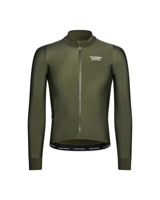 Pas Normal Studios Men's Mechanism Thermal Long Sleeve Jersey - Dark Olive