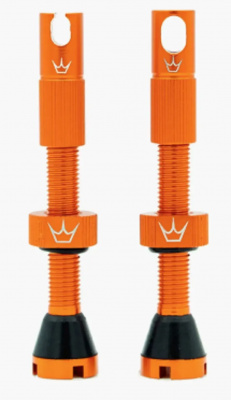 Peaty's X Chris King Tubeless MK2 Valves 80mm (Box Of 12) Mango 80mm - box of 12