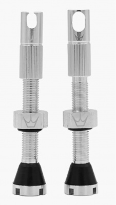 Peaty's X Chris King Tubeless MK2 Valves 80mm (Box Of 12) Silver 80mm - box of 12