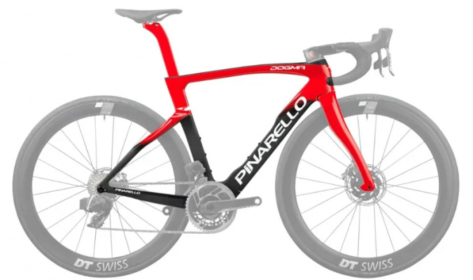 Pinarello Dogma F Disk frameset + Handlebars - Eruption Red - Approved Used