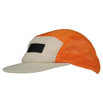 Scott Endurance 5-Panel Cap In White/Flash Orange