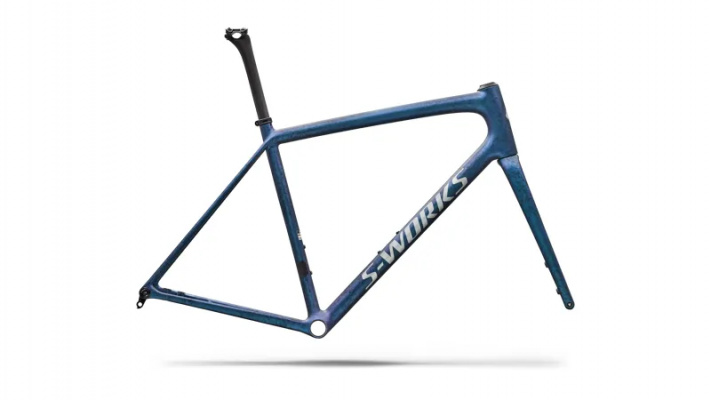 Specialized S-Works Aethos 2 Frameset 2026 - FACT 12r Carbon Black Ink Wash / Shadow Silver