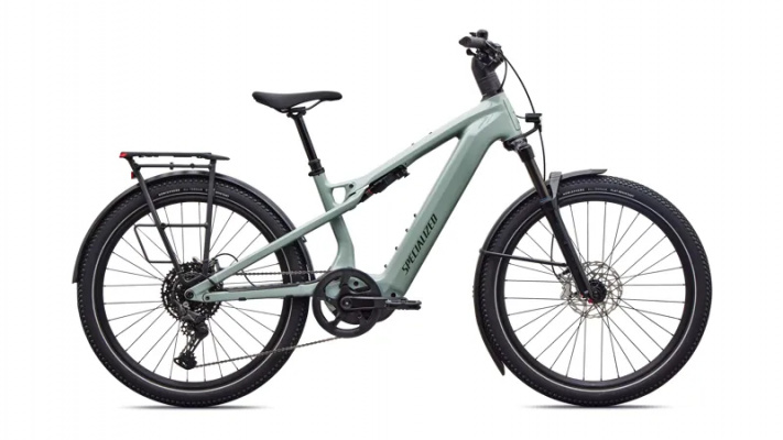 Specialized Turbo Vado 3.0 / 4.0 X Electric Hybrid Bike 2027 - Agave Grey / Oak Green / Chrome Decal
