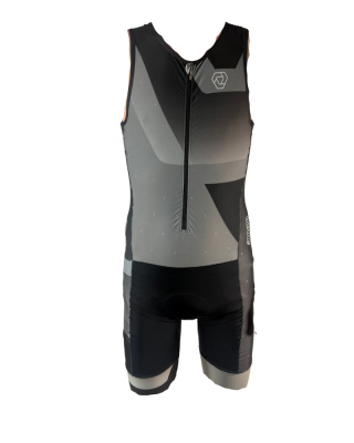 Verge Speed 2.0 Tri Suit Sleeveless - Front Zipper -  Performance Triathlon Suit - Black