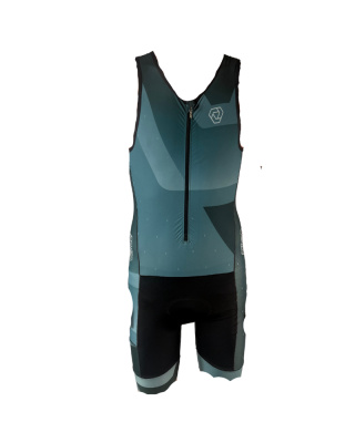 Verge Speed 2.0 Tri Suit Sleeveless - Front Zipper - Performance Triathlon Suit - Blue