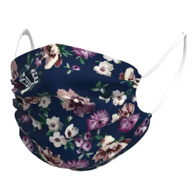 Ale Washable Face Mask Fiori Navy