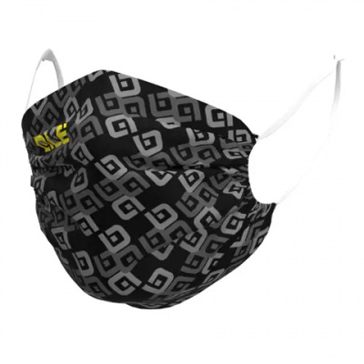 Ale Washable Face Mask Jaquard Black Grey