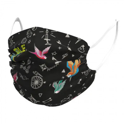 Ale Washable Face Mask Versilia Black