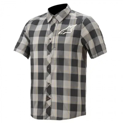 Alpinestars Manual Short Sleeve Shirt Green/Slate Black/Tang