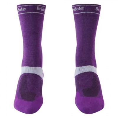 Bridgedale Mid-Season Weight T2 Merino Womens Sport MTB Socks Purple