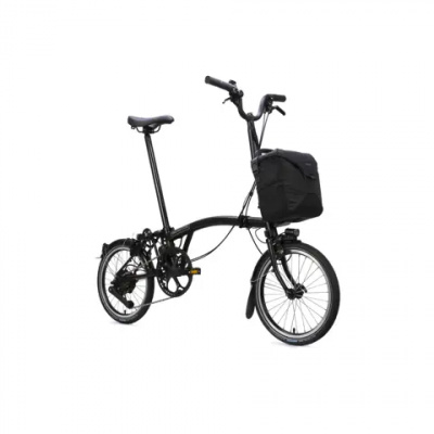 Brompton Electric C Line High Bar 4 Speed E Motiq Folding Bike 2026 Matt Black