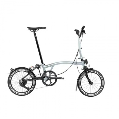 Brompton P Line High 12 Speed Folding Bike 2026 Lunar Ice Metallic